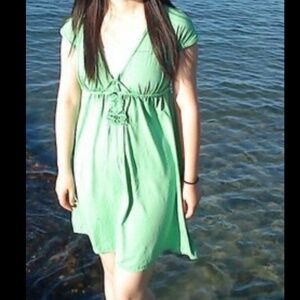 Max Studio Green Sun Dress XS